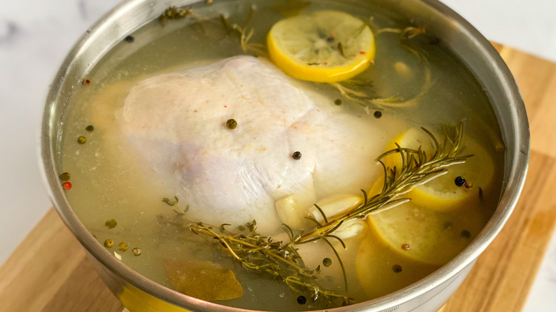 chicken in brine