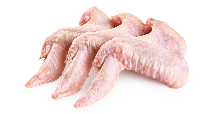 Raw chicken wings