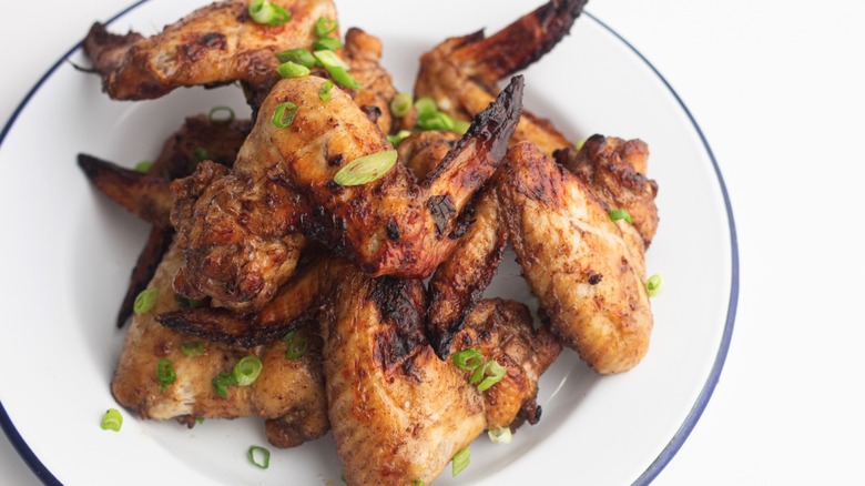 Chinese five spice chicken wings in a bowl