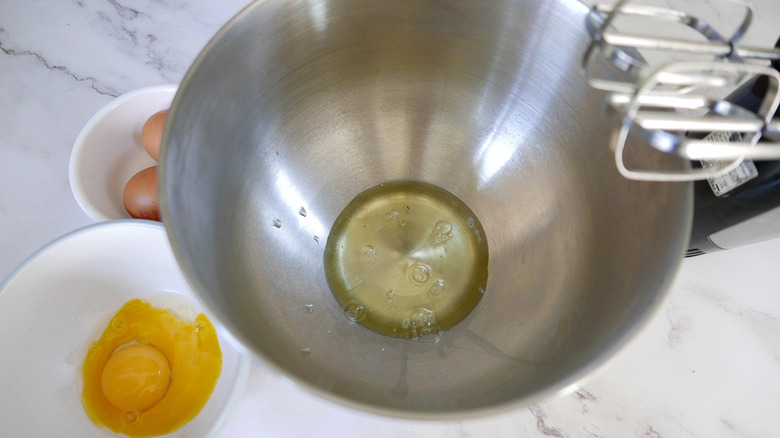 separated eggs in bowls