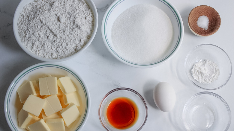 ingredients for the cookies