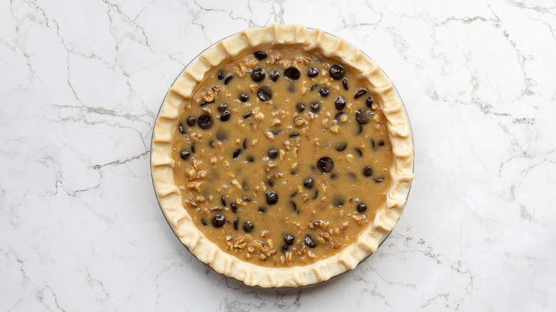 easy derby pie before baking 