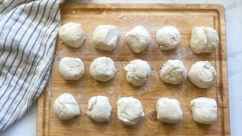 rolled dough balls