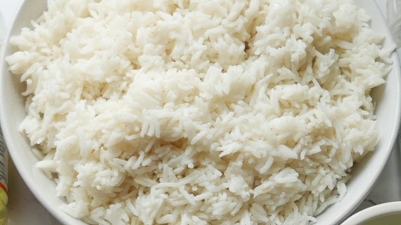 cooked rice in bowl