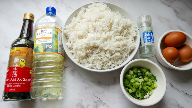 ingredients for egg fried rice