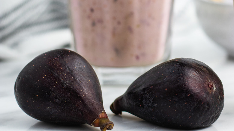 fresh figs on table