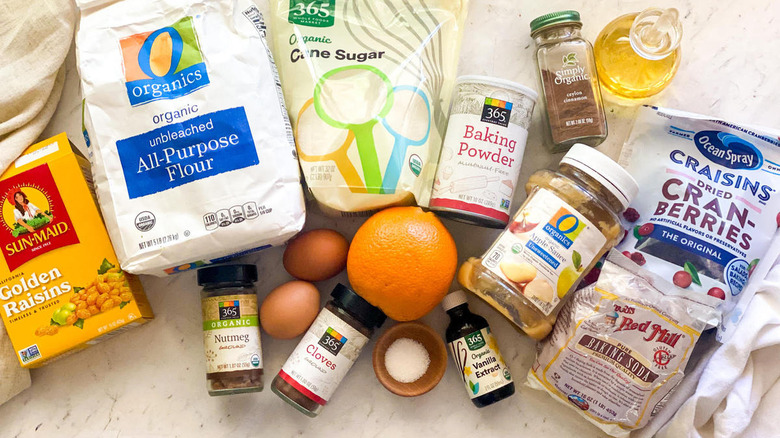 Ingredients laid out on a countertop