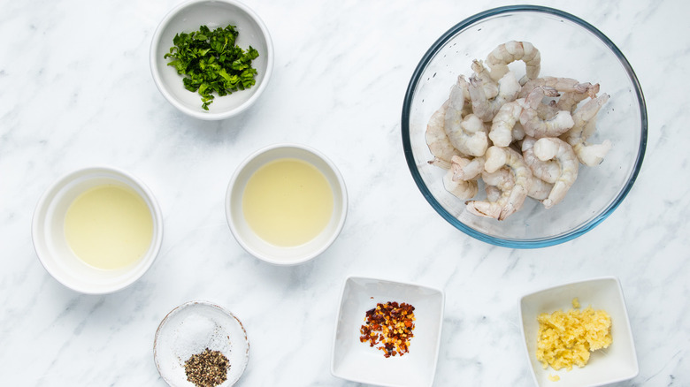 ingredients for garlic shrimp