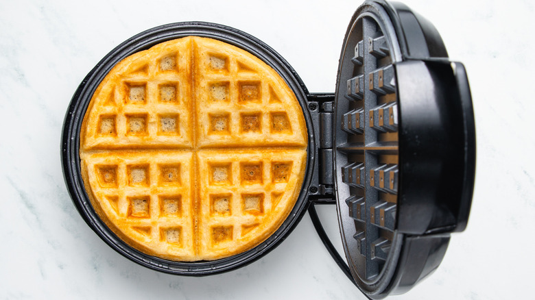 Waffle in waffle maker