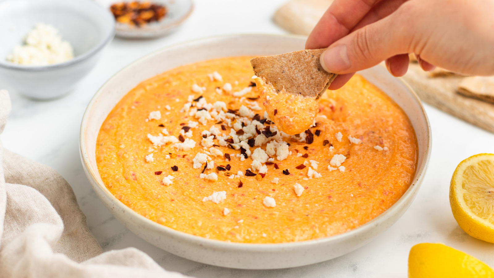 Easy Greek Tirokafteri (Spicy Feta Cheese Dip) Recipe