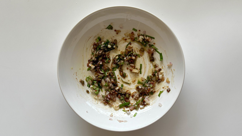 marinade ingredients in bowl