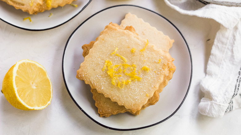 lemon shortbread cookies