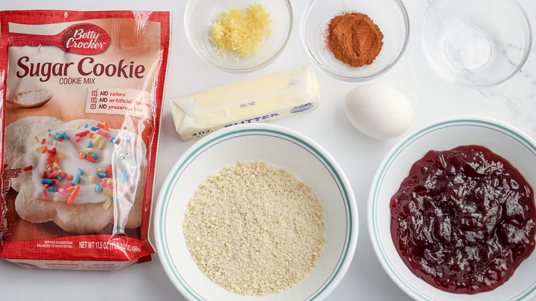 ingredients for Linzer torte recipe