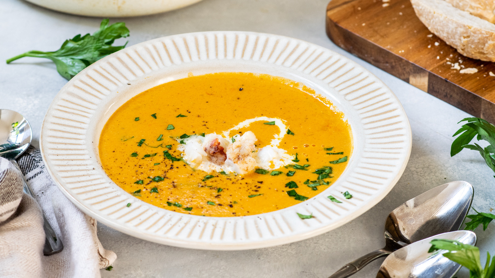Easy Lobster Bisque Soup - Sugar and Soul