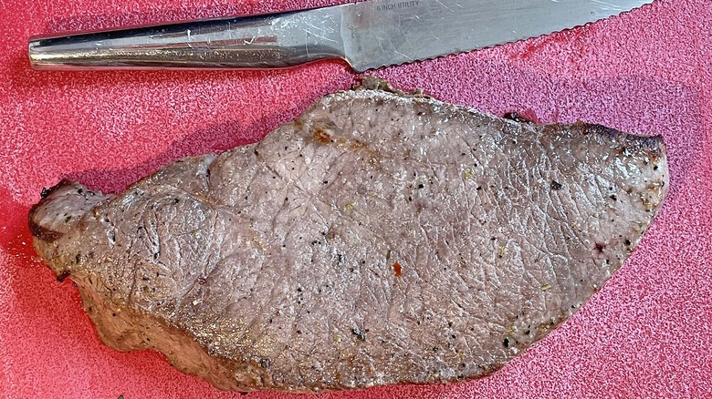 london broil on cutting board