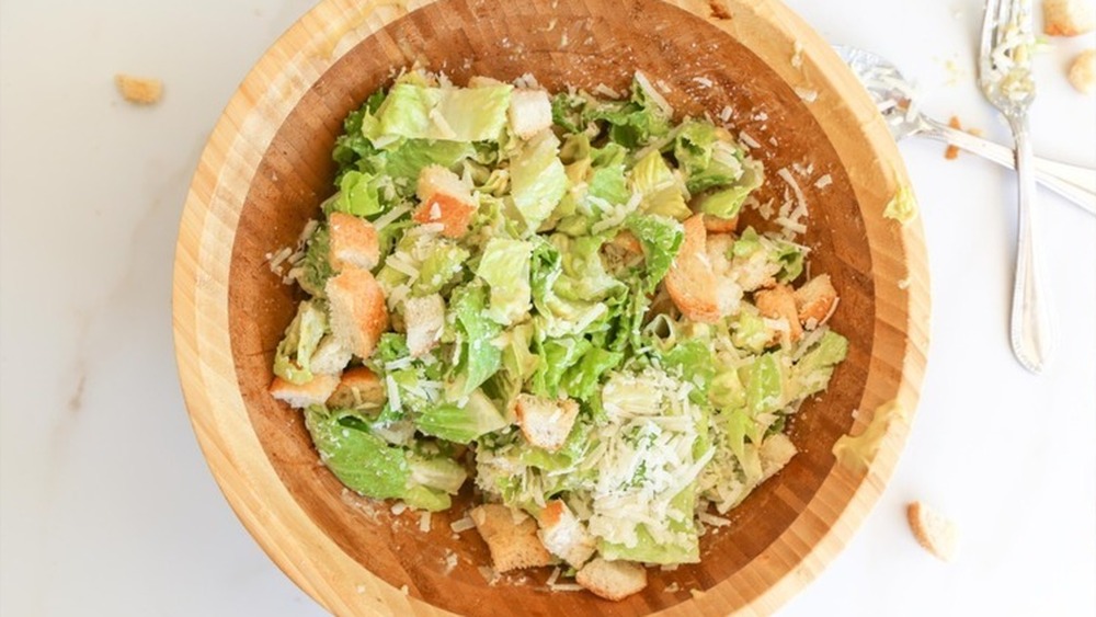 bowl of caesar salad