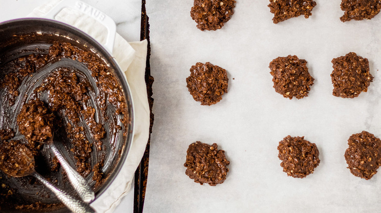 cookies on wax paper