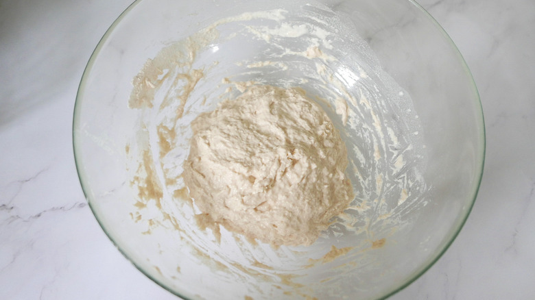 bread dough in bowl