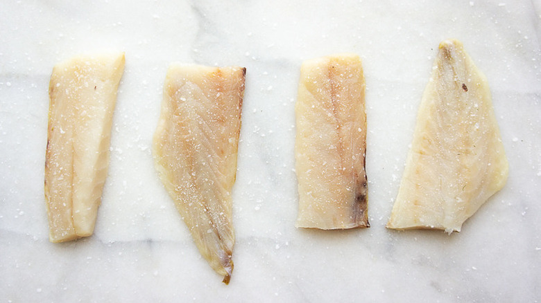 seasoned rockfish filets