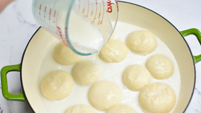 easy pani popo pour mixture 