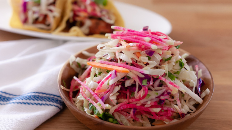 Easy slaw recipe for fish tacos