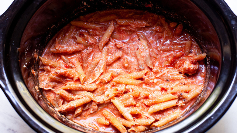 ziti and sauce slow cooker