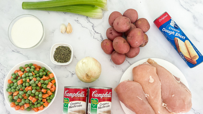 ingredients for chicken pot pie