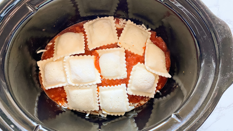 ravioli in a slow cooker