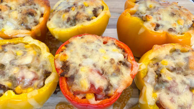 cooked stuffed bell peppers