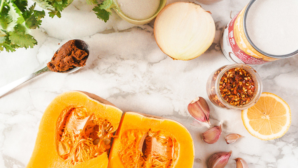 ingredients for butternut squash soup