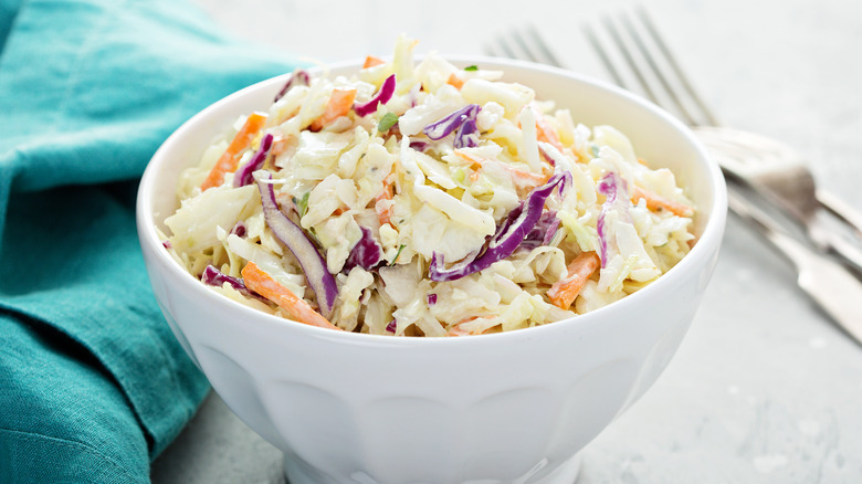 Bowl of coleslaw