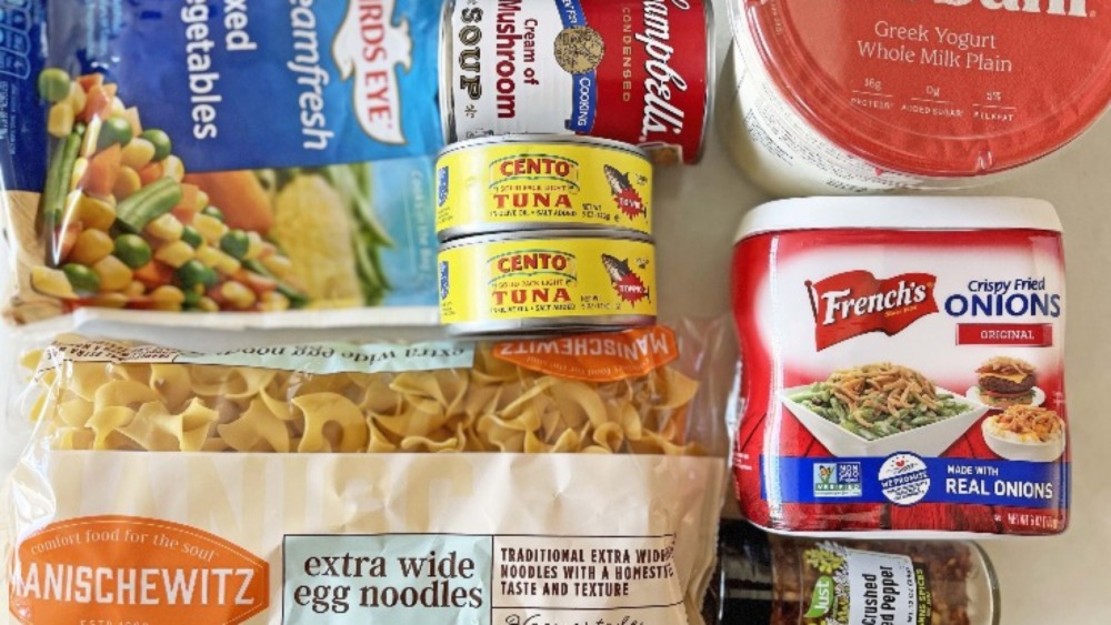 ingredients for easy tuna casserole