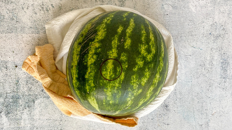 circle on watermelon 