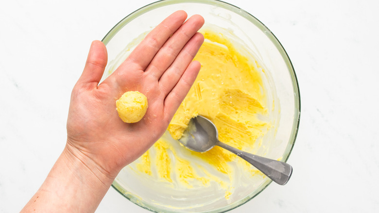 making lemon truffles