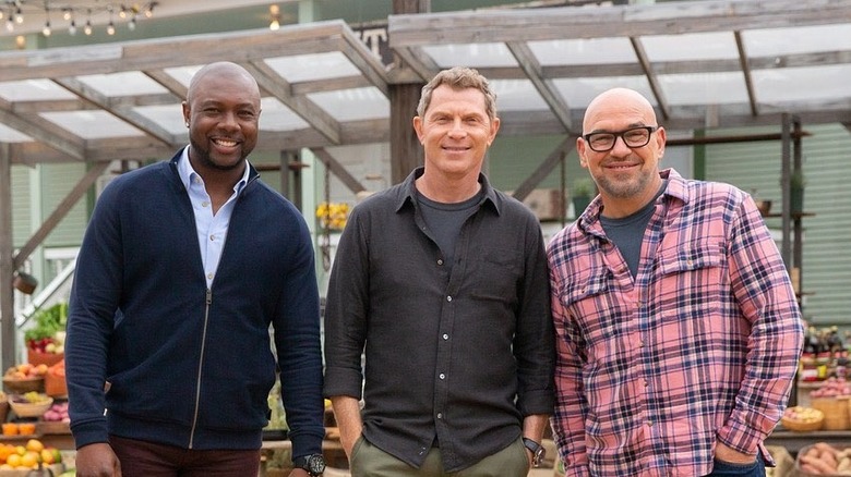 Bobby Flay Eddie Jackson and Michael Symon