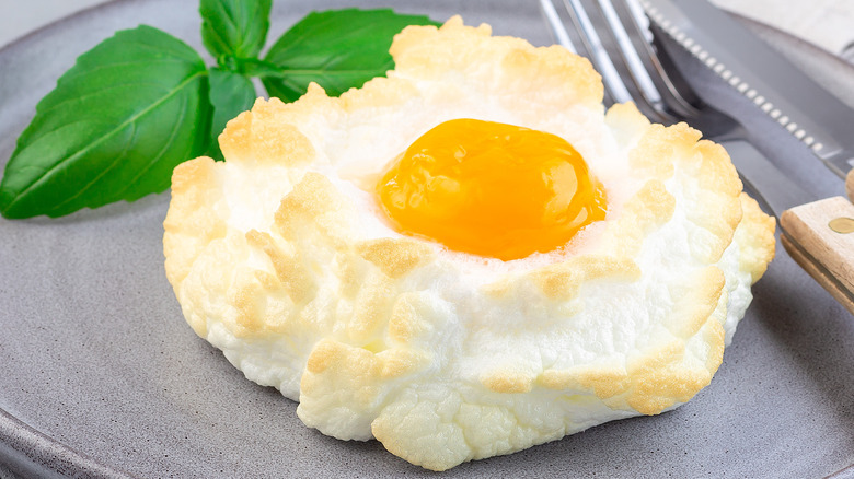 cloud eggs fried