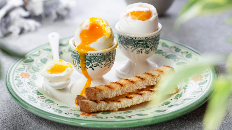 soft-boiled eggs egg cups