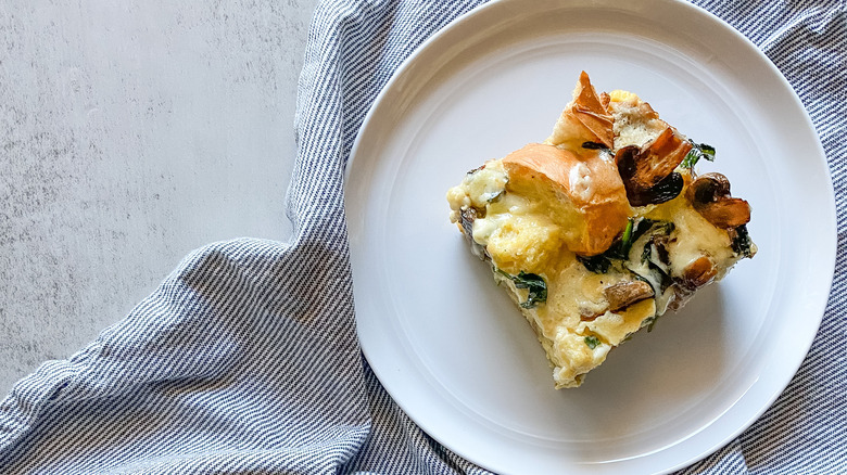 Plated portions of strata 