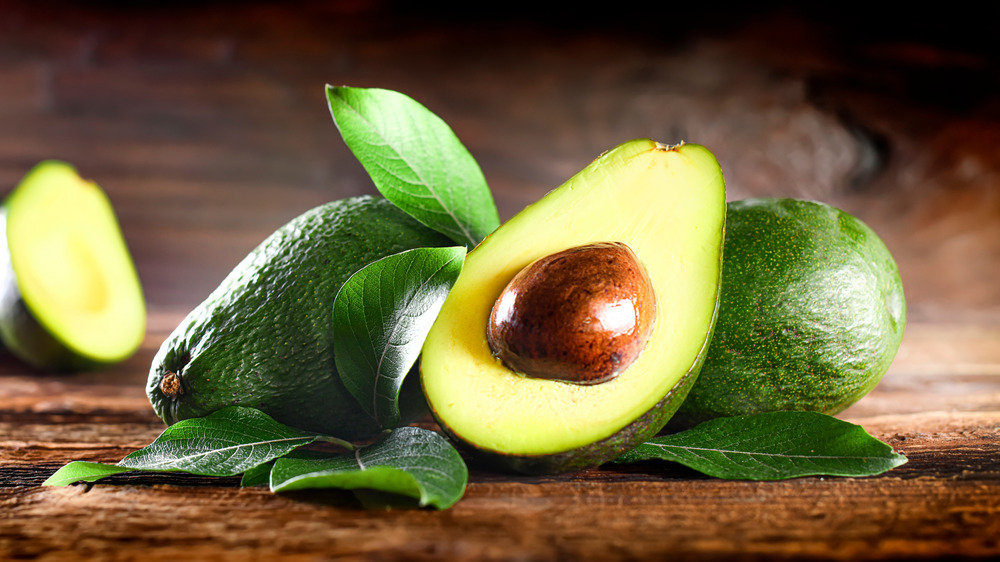 Avocados on a table