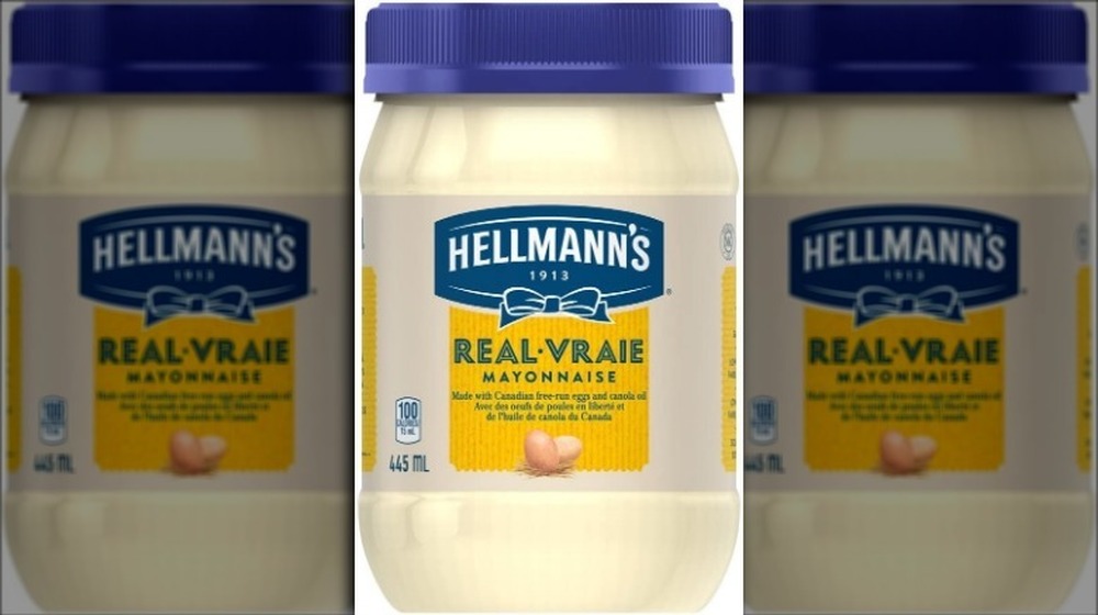 A jar of mayonnaise