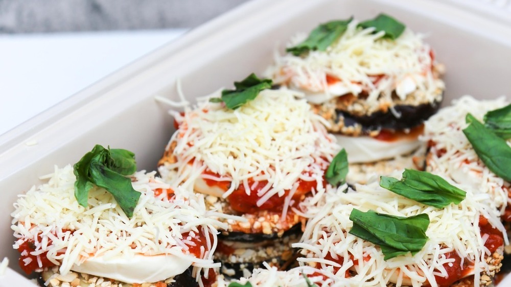 eggplant parmesan recipe ready for oven 