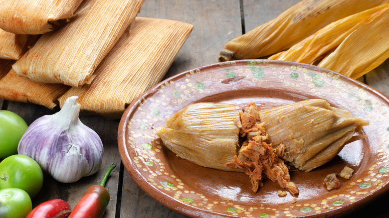 tamales on a plate