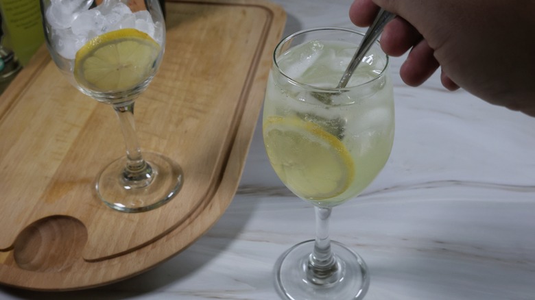 stirring limoncello spritz