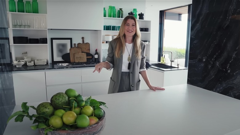 Ellen Pompeo in her kitchen