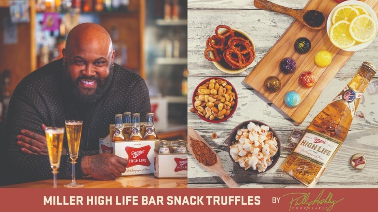 Phillip Ashley and Miller High Life Truffles