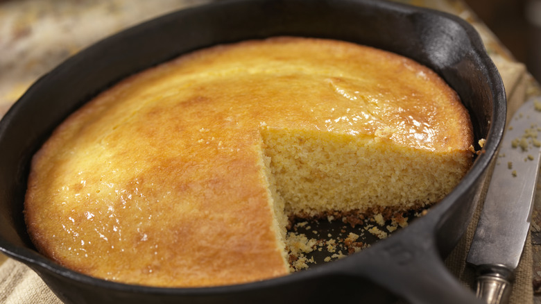 Cast iron cornbread