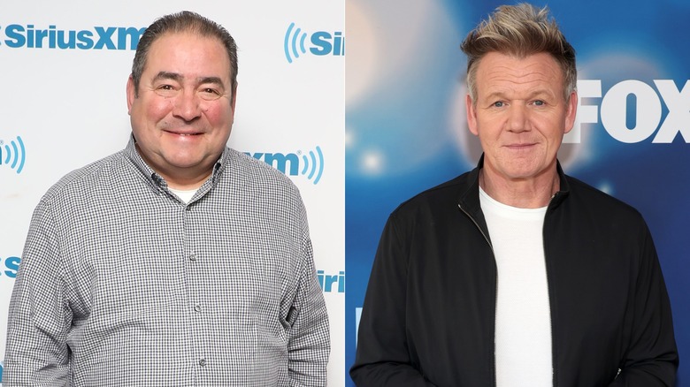 Emeril Lagasse and Gordon Ramsay smiling