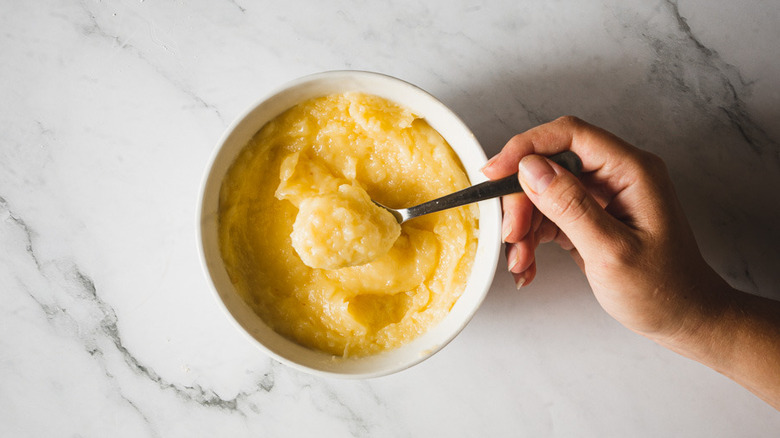 custard in bowl