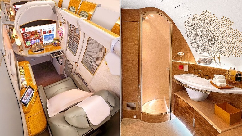 Some glimpses inside Emirate Airline's first class 