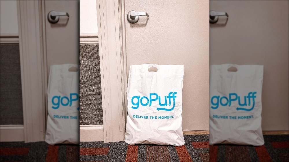 A delivery package from GoPuff